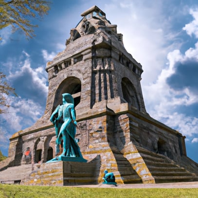 Hermannsdenkmal (Hermann Monument) in Teutoburgerwald Germany