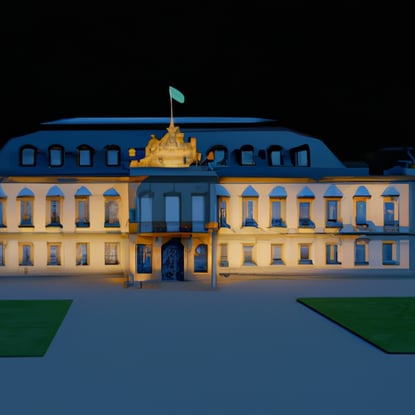 Paderborn Imperial Palace in Teutoburgerwald Germany